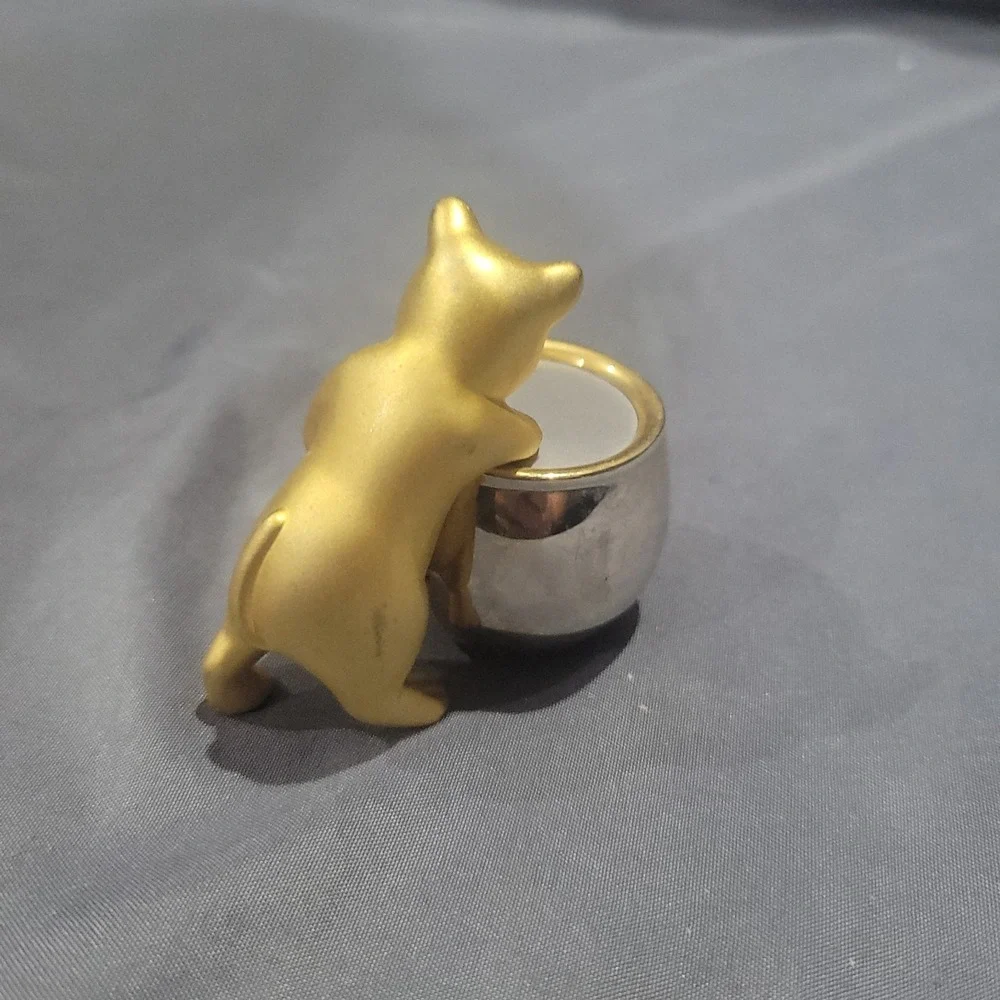 Elgin Miniature Collectable Desk Clock Cat Needs Batteries
